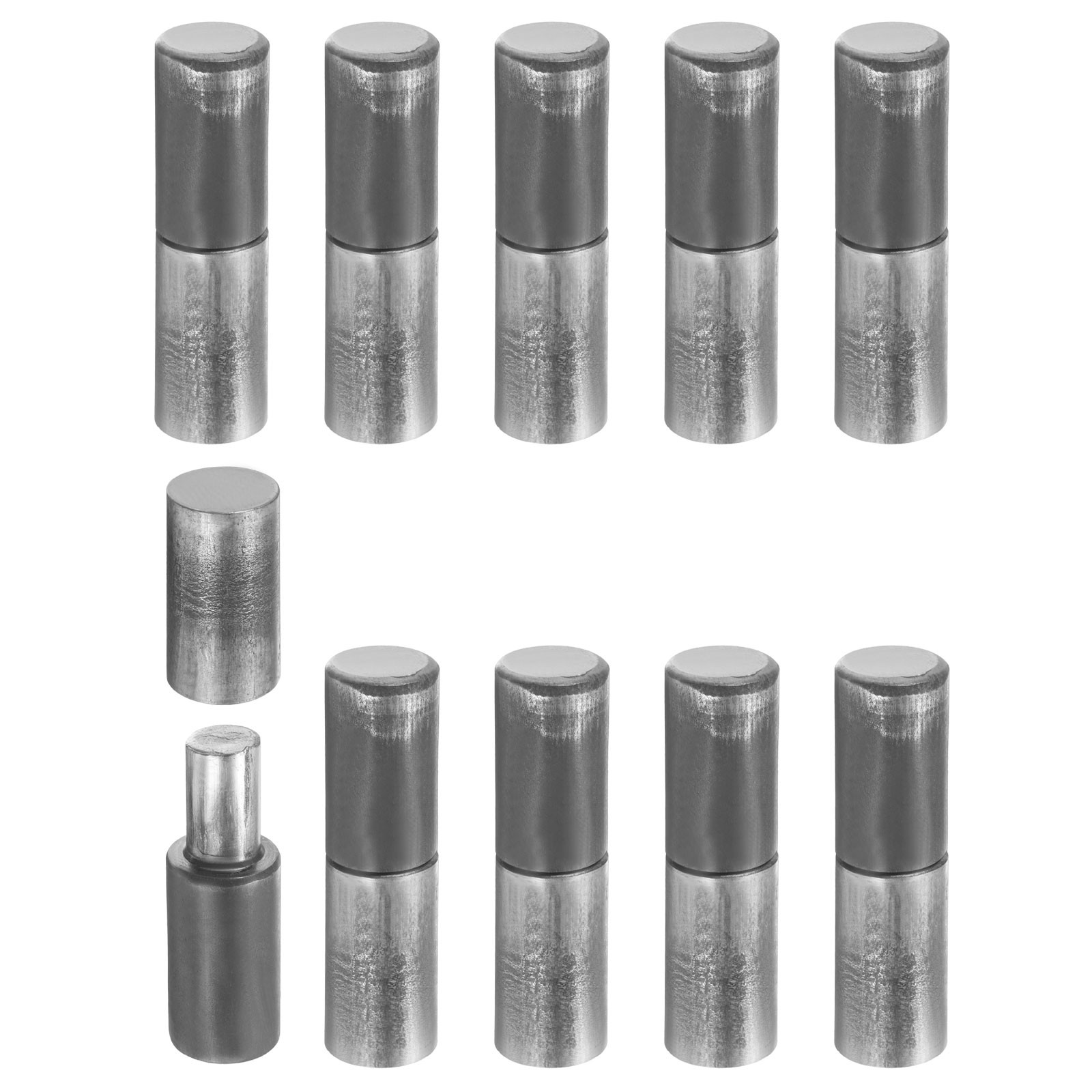 10Pcs Weldable Barrel Hinges, 3" x 3/4" Detachable Weld on Door Hinges