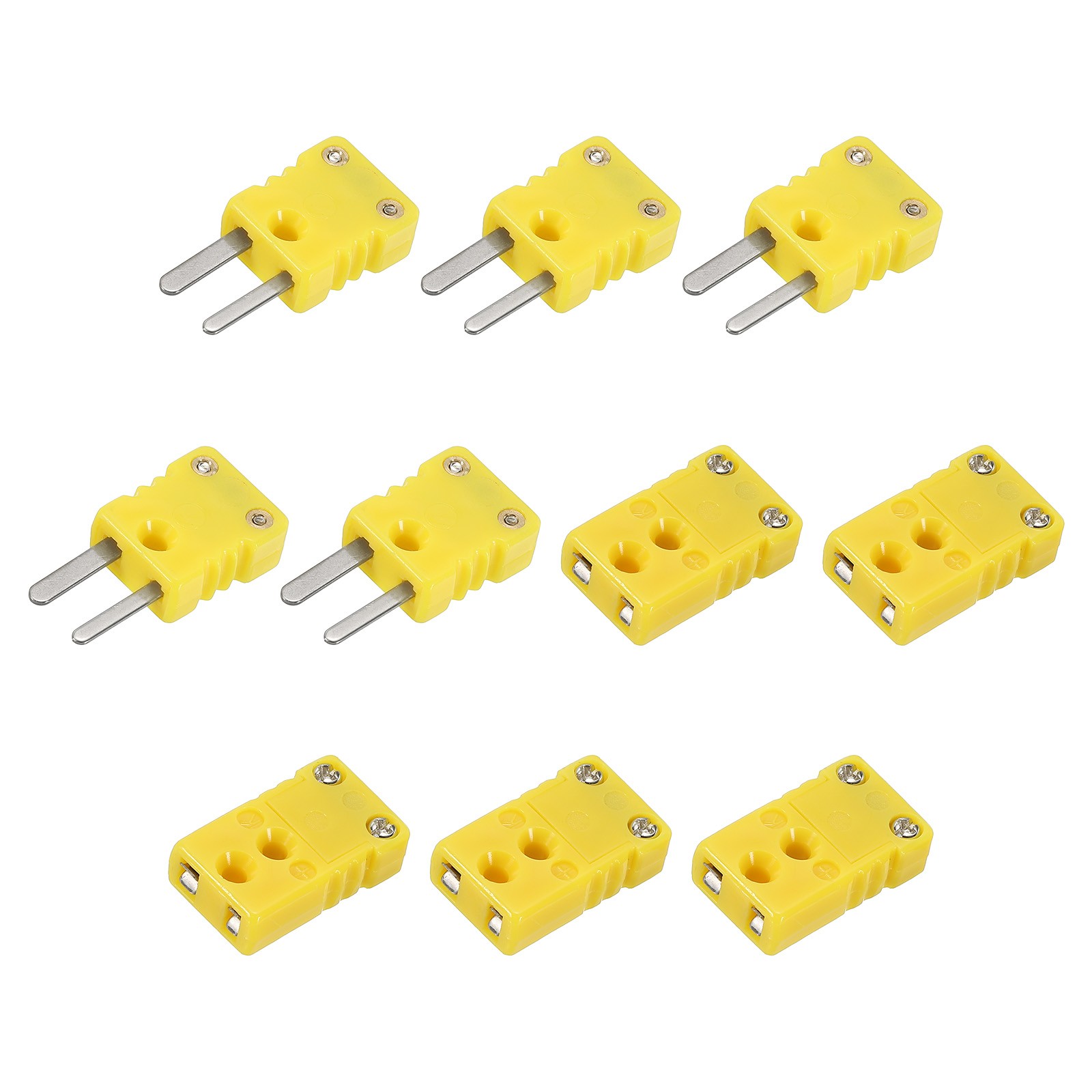 5Set K Type Thermocouple Wire Connectors Male Female Plug High Temperature 120°C