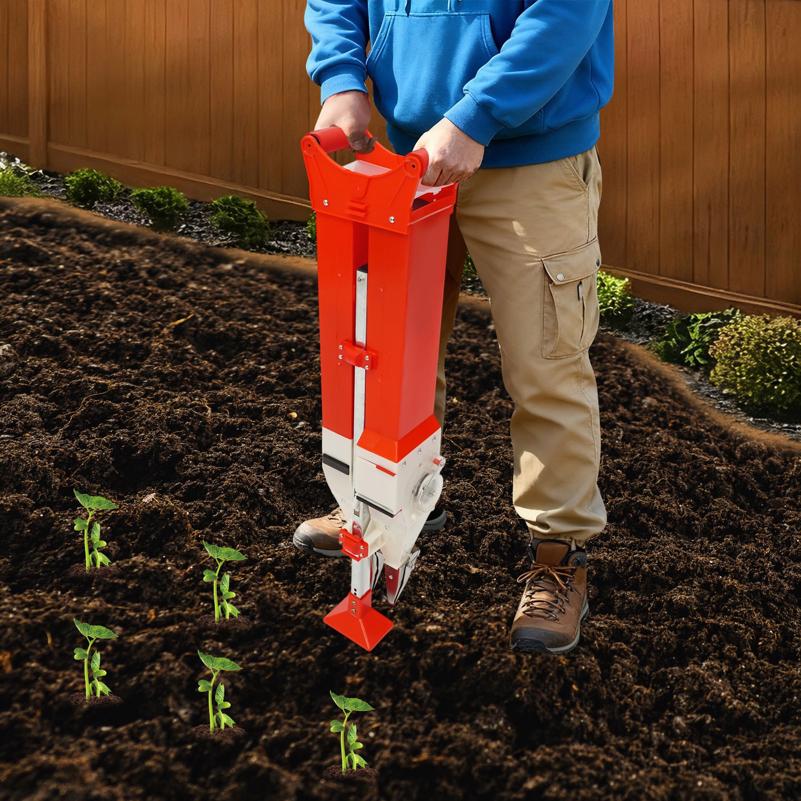 Manual Seeder Fertilizer Tool Garden Planter Vegetable Corn Peanut Corn Planter
