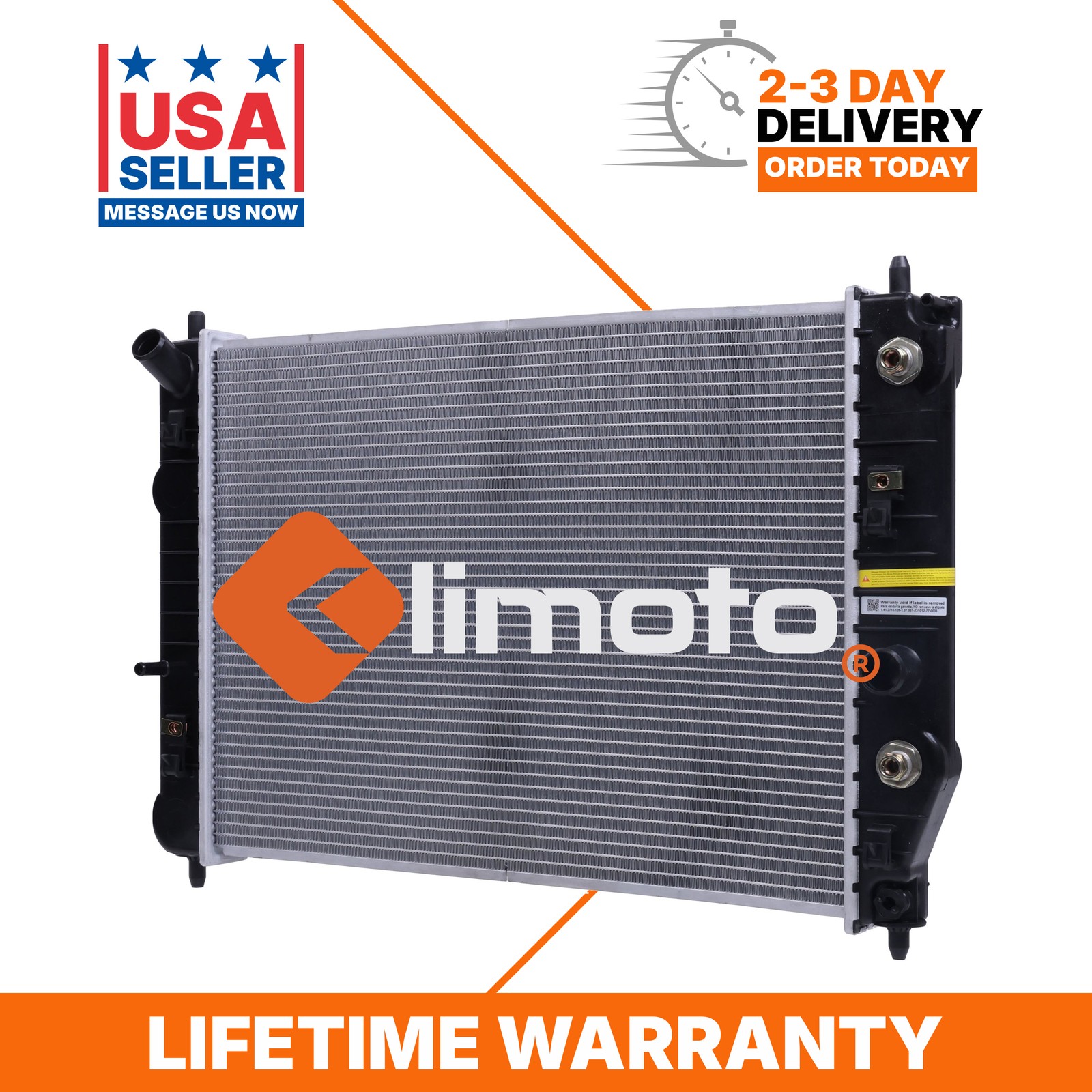 Klimoto Radiator for Cadillac XLR 2004-2009 4.4L 4.6L V8 No Engine Oil Cooler