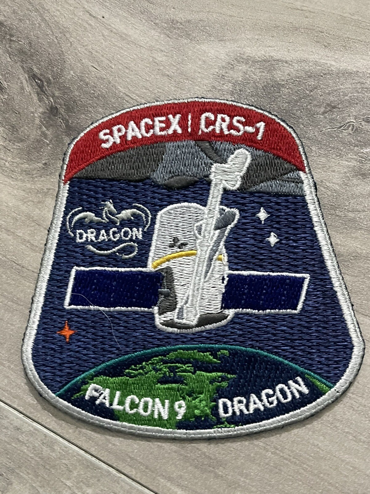Genuine CRS-1 SPACE X Mission FALCON 9 DRAGON PATCH
