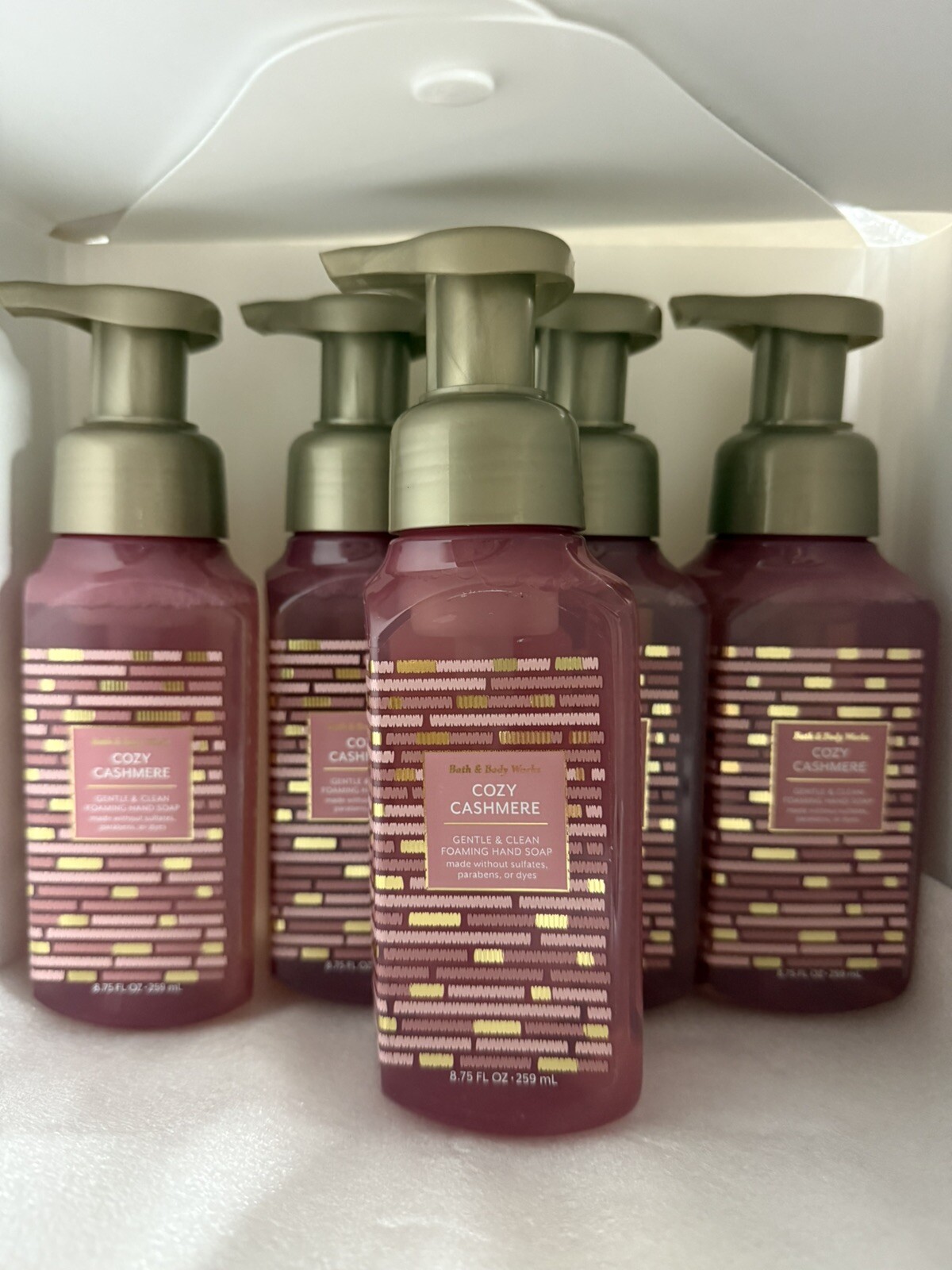 5 New COZY CASHMERE BATH & BODY WORKS GENTLE FOAMING HAND SOAP