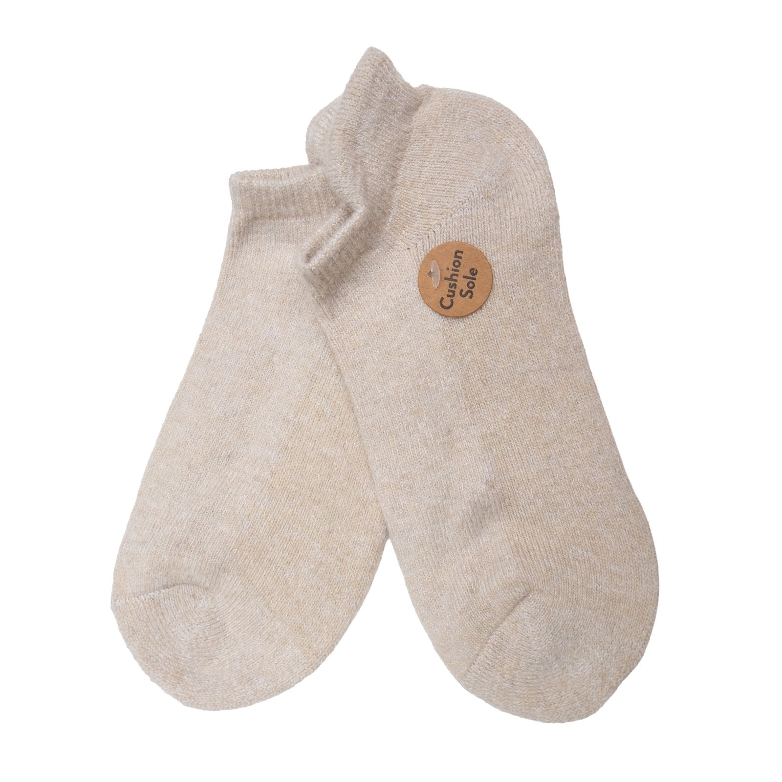 BORN 4 Pairs of Wool Blend Socks Size 4-10 Tan White Brown Black