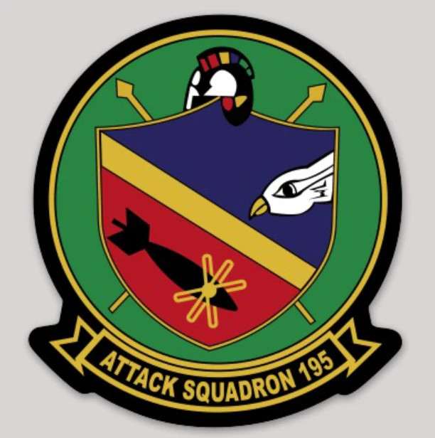 Officially Licensed US Navy VA-195 Dam Busters Sticker