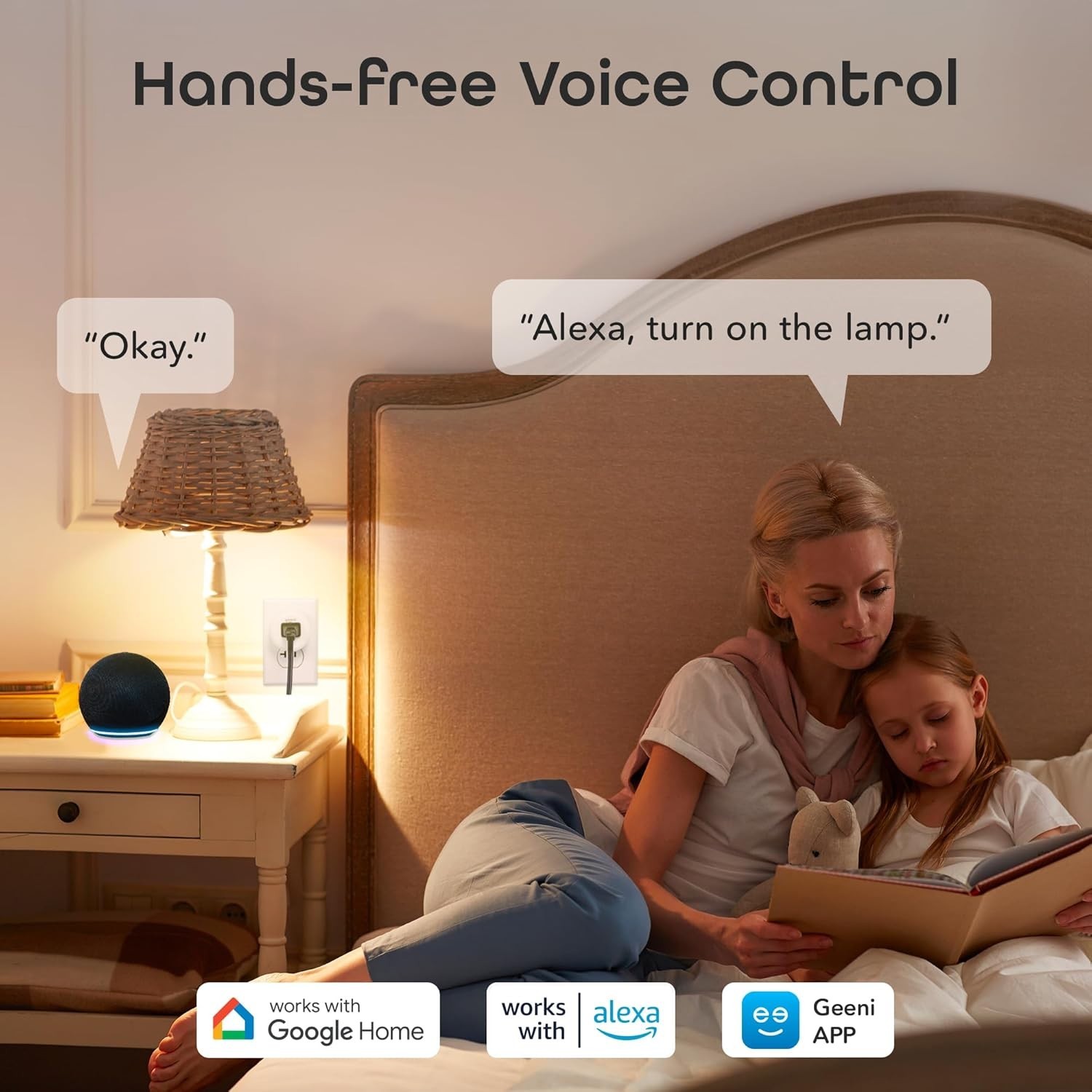 Geeni DOT Smart Wi-Fi Outlet Plug with Voice Control (2 Pack)