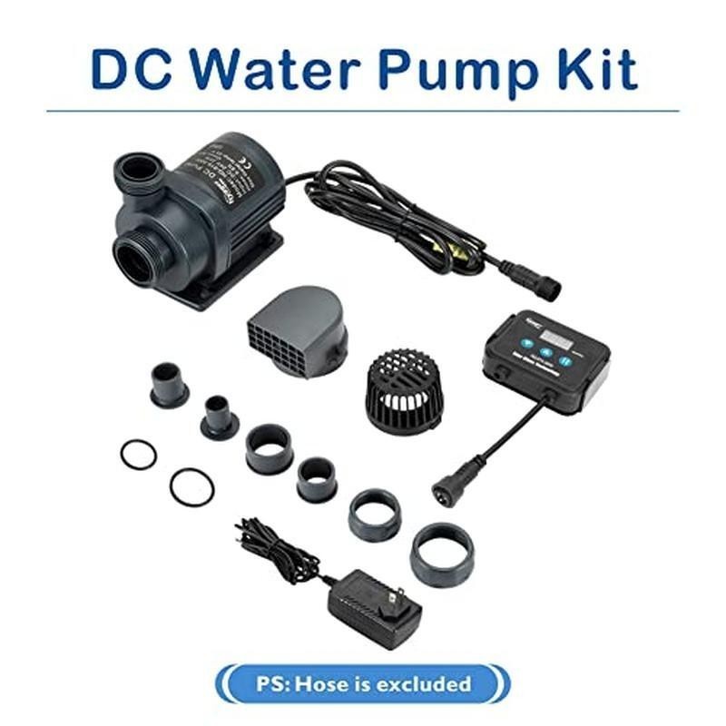 DC Water Pump 800 GPH Quiet Inline Submersible Sump Aquarium Controller New