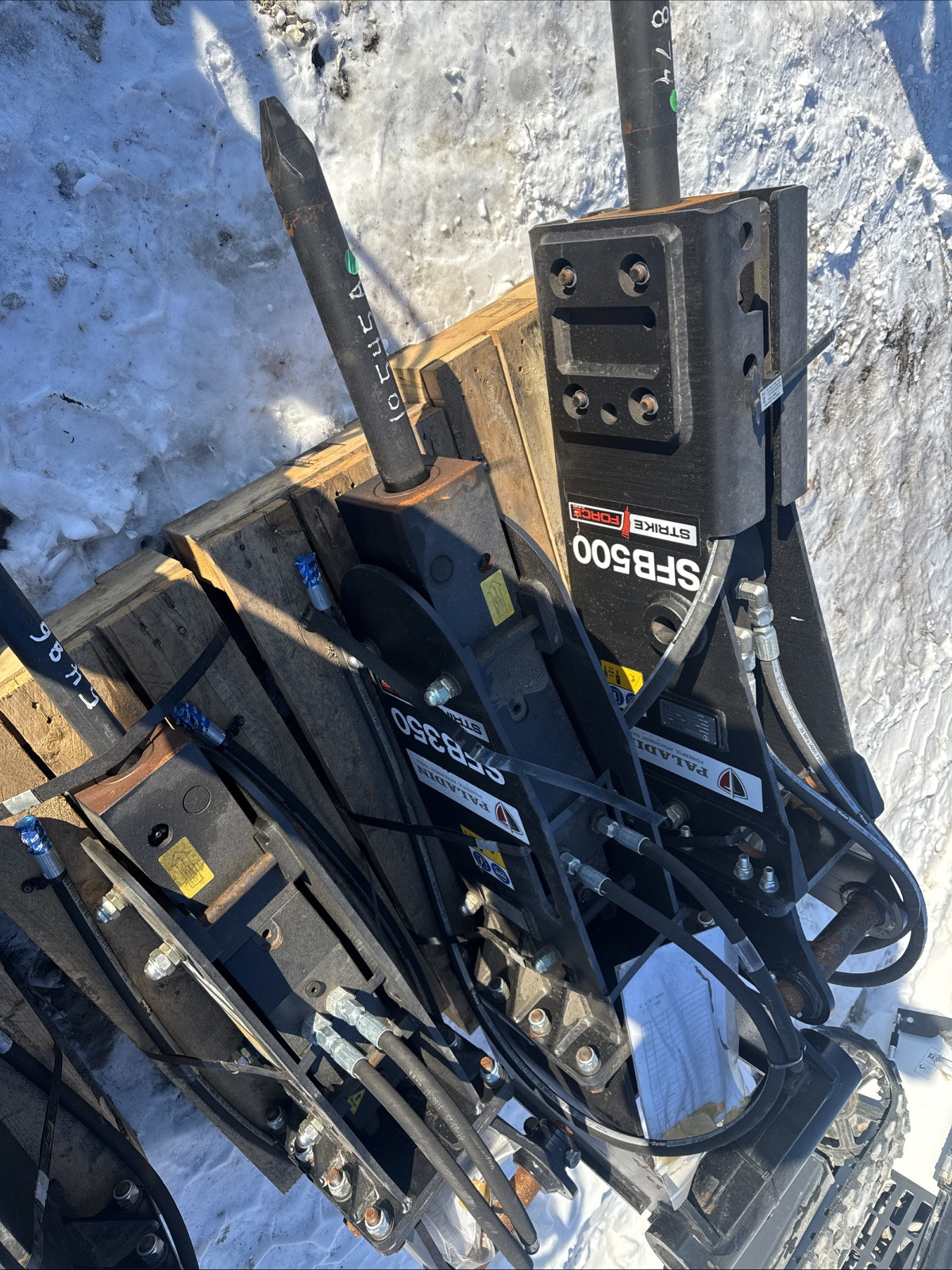 Paladin SFB350 Hydraulic Hammer  Mini Excavator Concrete Breaker  Wain Roy Coupl