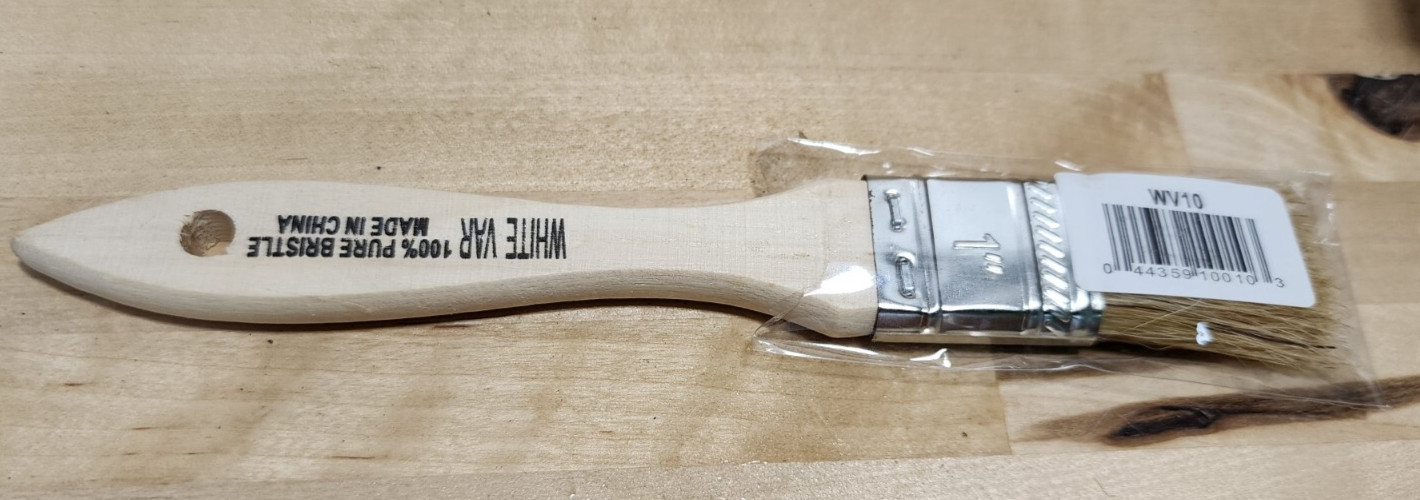 Premier WV10 1" Wood Handle White China Bristle Paint Varnish Brushes (Qty 35)