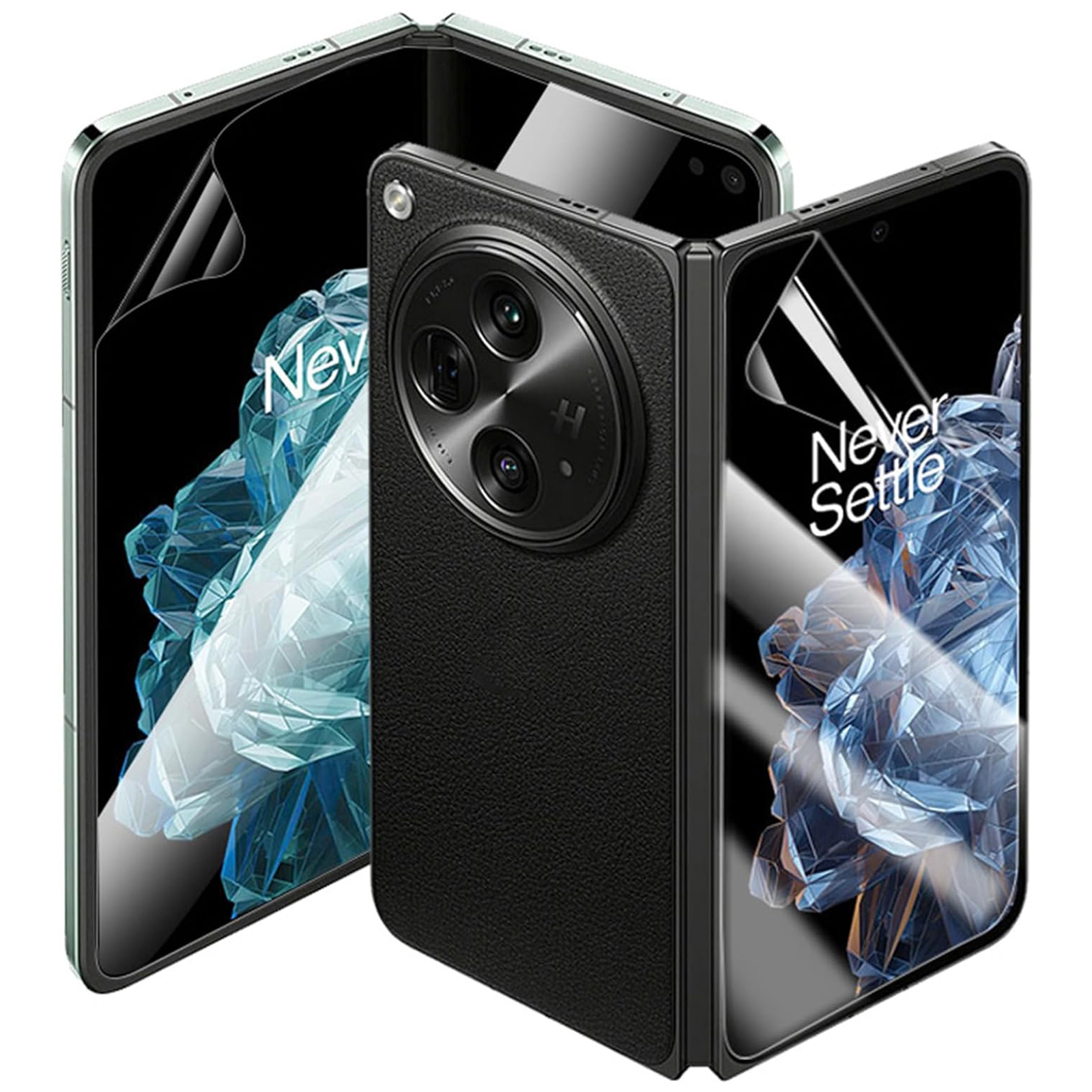 For OnePlus Open Transparent Soft TPU Hydrogel Protective Film (Front+Back+Side)