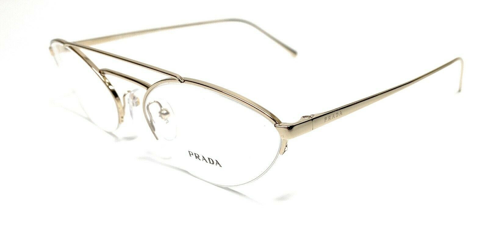Prada PR 62VV ZVN1O1 Gold Women's Authentic Eyeglasses Frame 57 mm