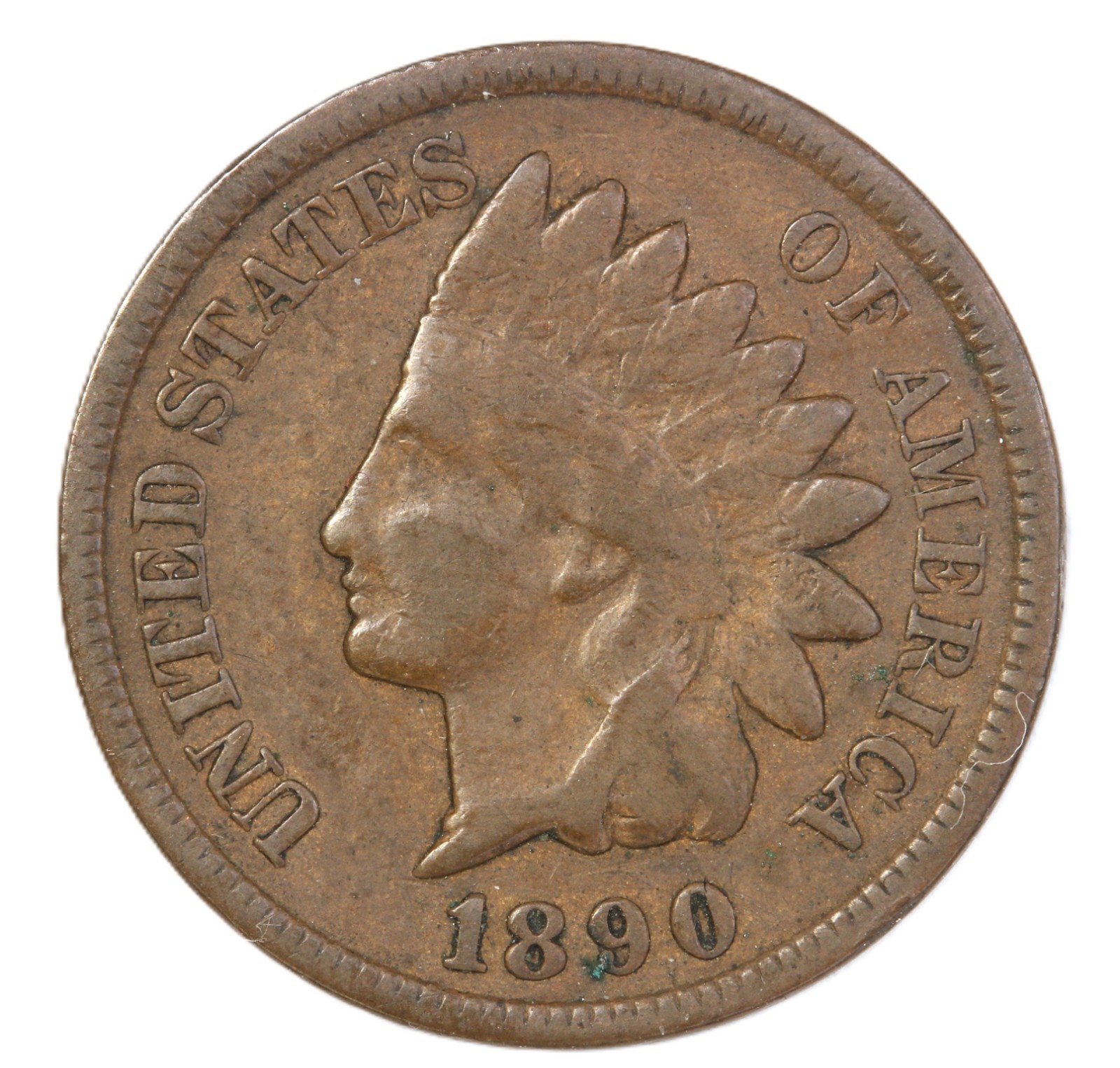 1890 1C BN Indian Cent- Choice Fine - smh-2225