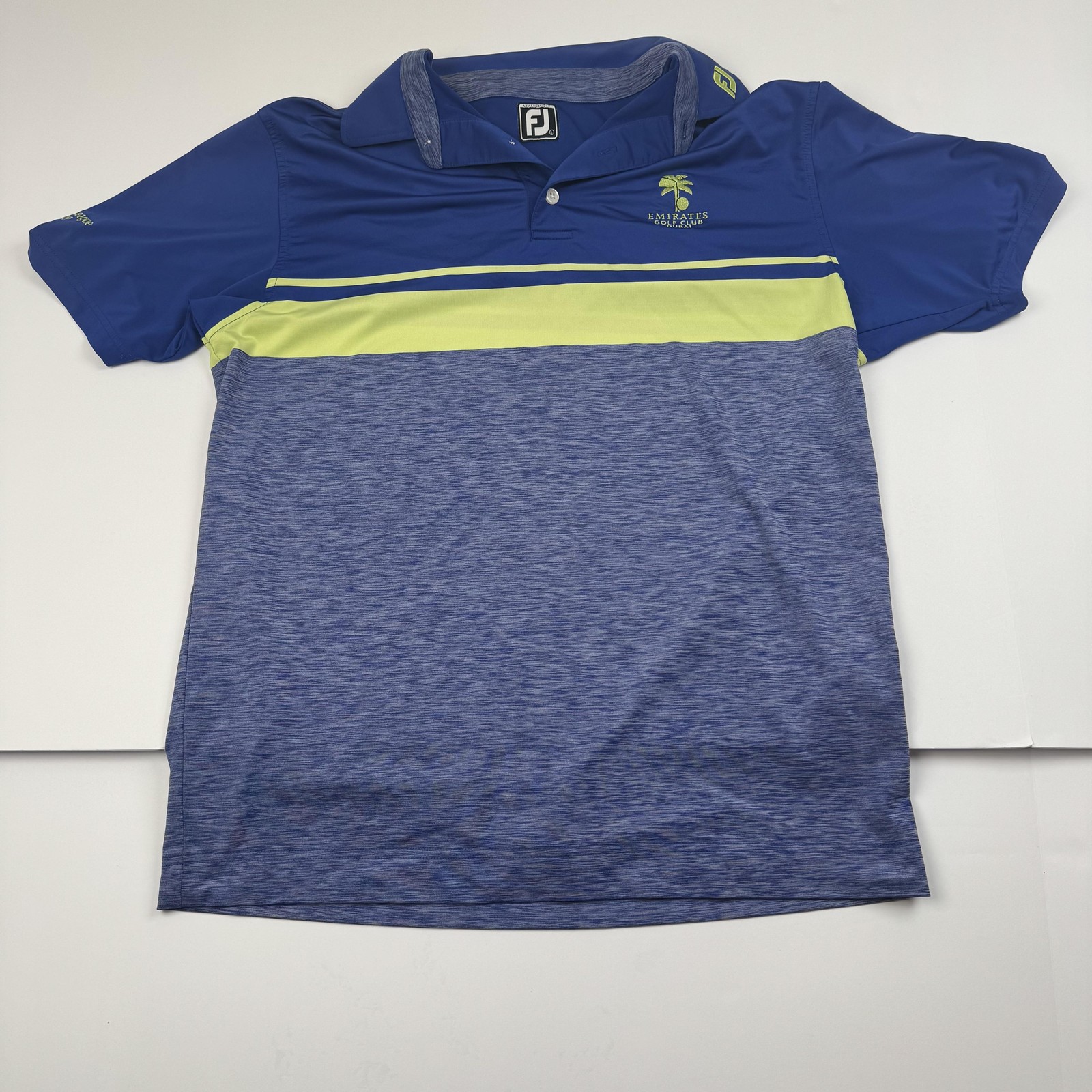 FootJoy Emirates Golf Club Dubai Polo Shirt Mens Large Athletic Fit 2018 Golf