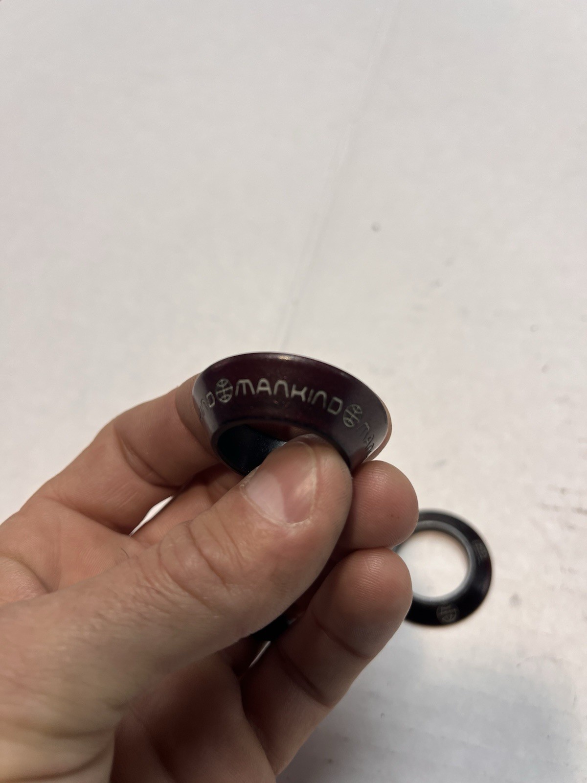 Mankind Bmx Spanish Bottom Bracket 22m Spindle Hole Dark Red