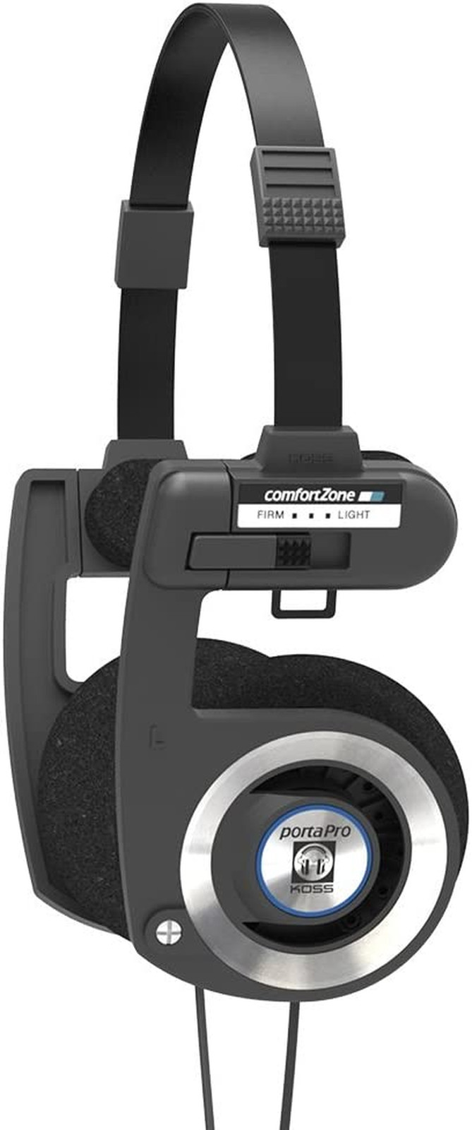 Porta Pro Black Retro 80S Style On-Ear Headphones, Wired 3.5Mm Plug |