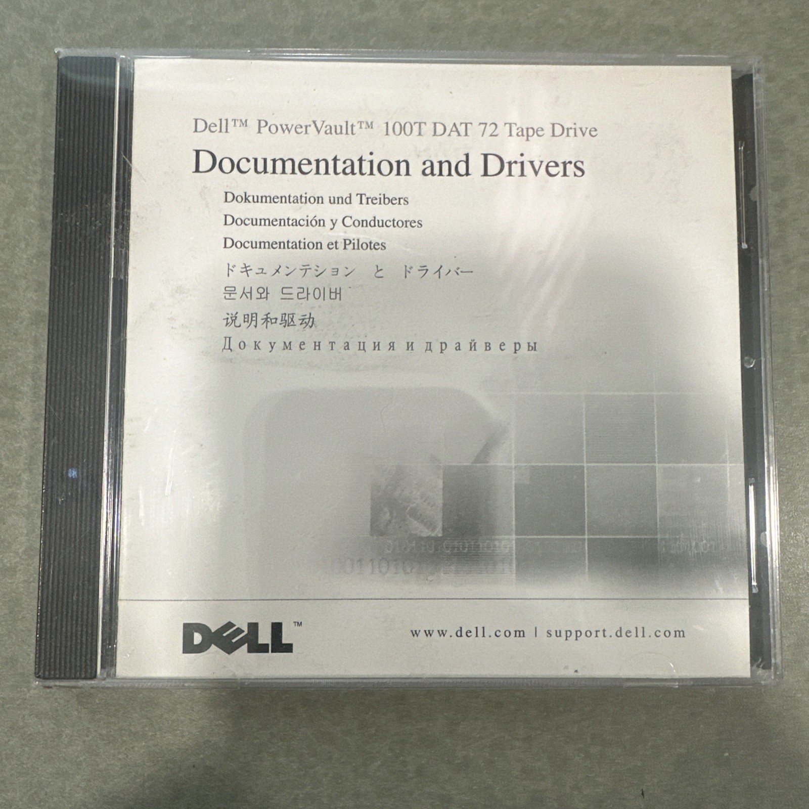 Dell PowerVault 110 LTO-2-L Tape Drive Doc/Drivers CD 0W3554 NEW SEALED
