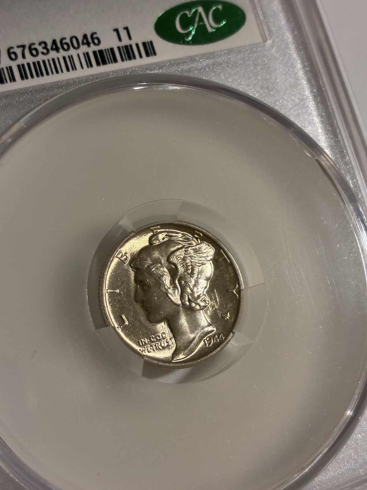 1944-P Mercury Dime CAC MS65FB