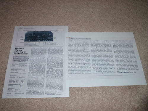 Sansui AU-D9 Int Amplifier Review,2 pgs,Full Test,1981