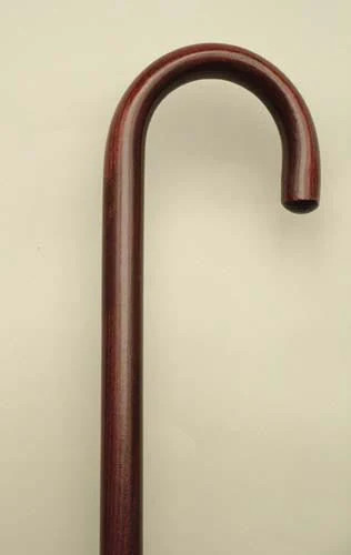 "Harvy Round Handle Hardwood Walking Cane 36" Natural, Black, Mahogany, Walnut"