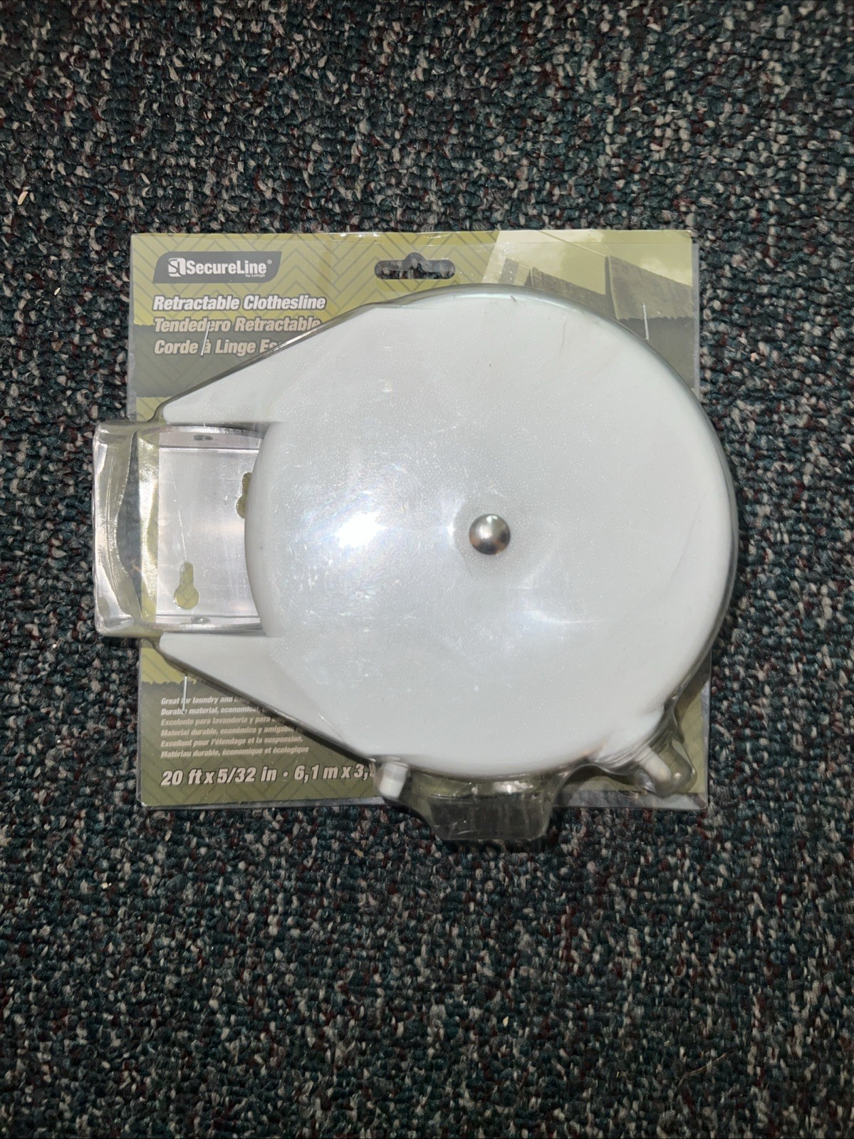 Secure Line Retractable Clothesline 20 ft