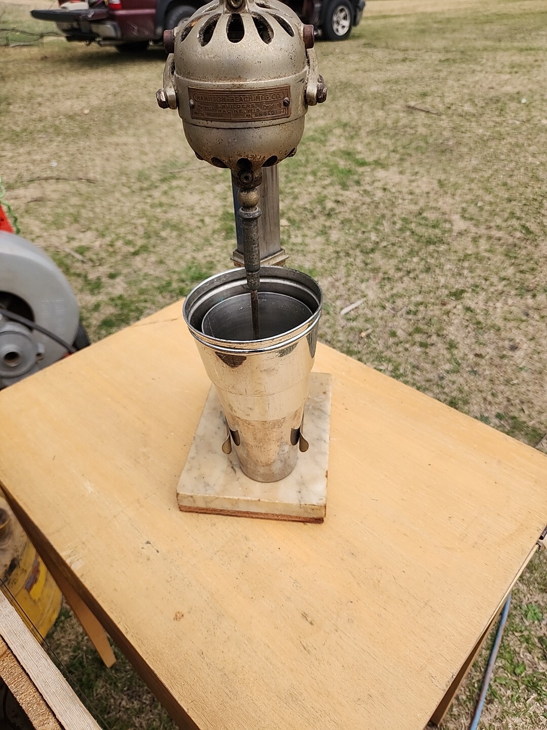 VERY EARLY HAMILTON BEACH MFG. CO. BUILDERS PAT PENDING SN 420184 WORKING READ