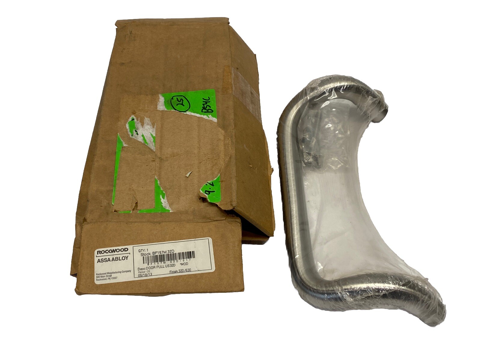 Rockwood Assa Abloy BF157M.32D Door Pull 90-Degree Offset SS