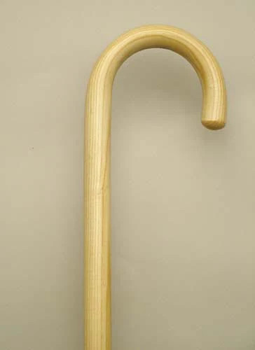 "Harvy Round Handle Hardwood Walking Cane 36" Natural, Black, Mahogany, Walnut"