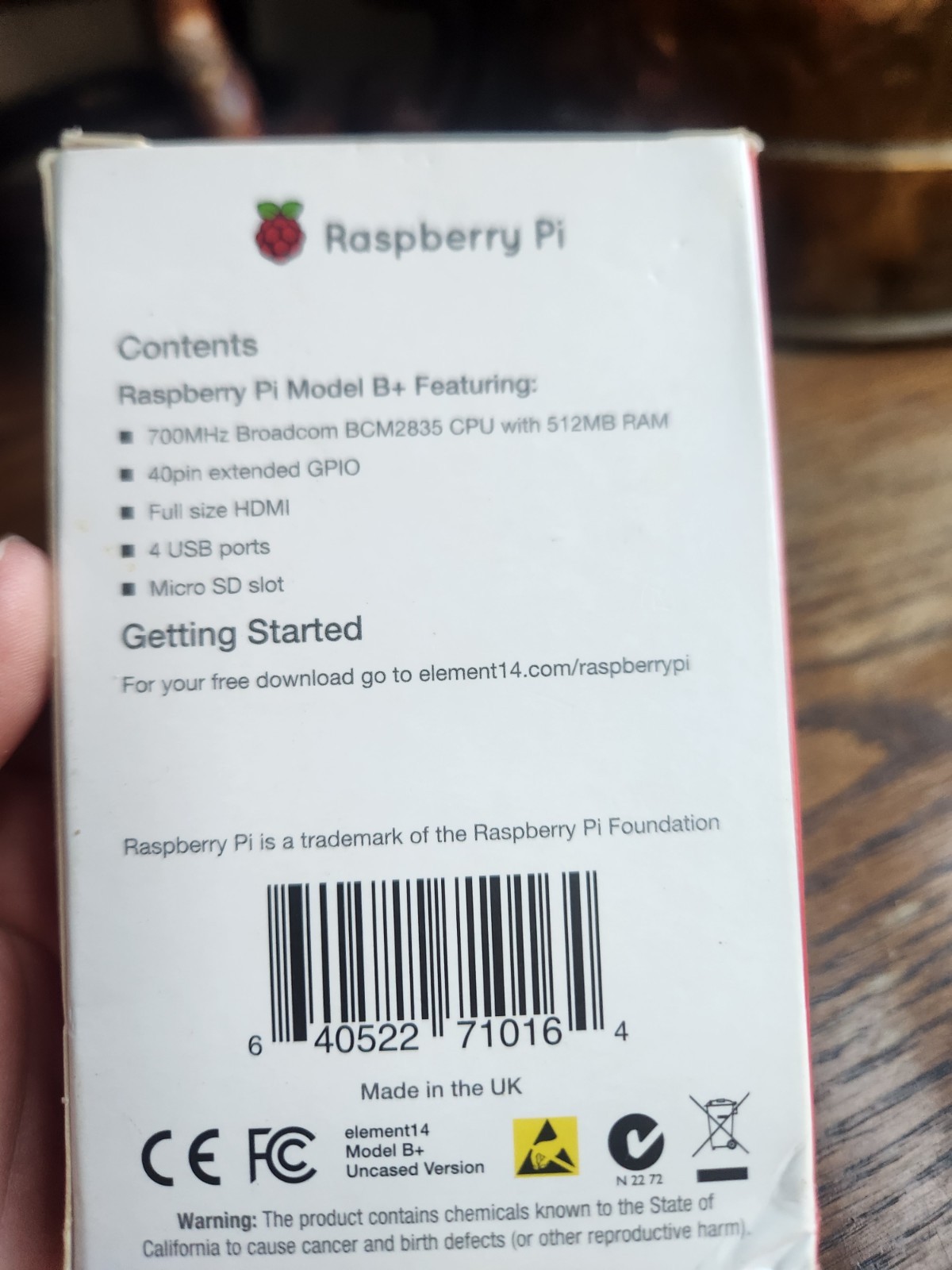 Raspberry Pi Model B 512MB Ram