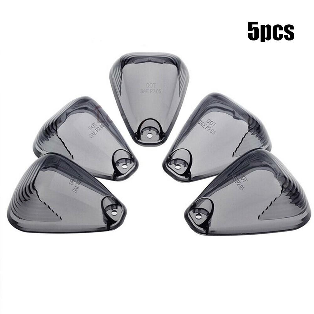 5 Smoke Cab Roof Running Marker Light Cover Lens For Ford F-250 F-350 Super/Duty