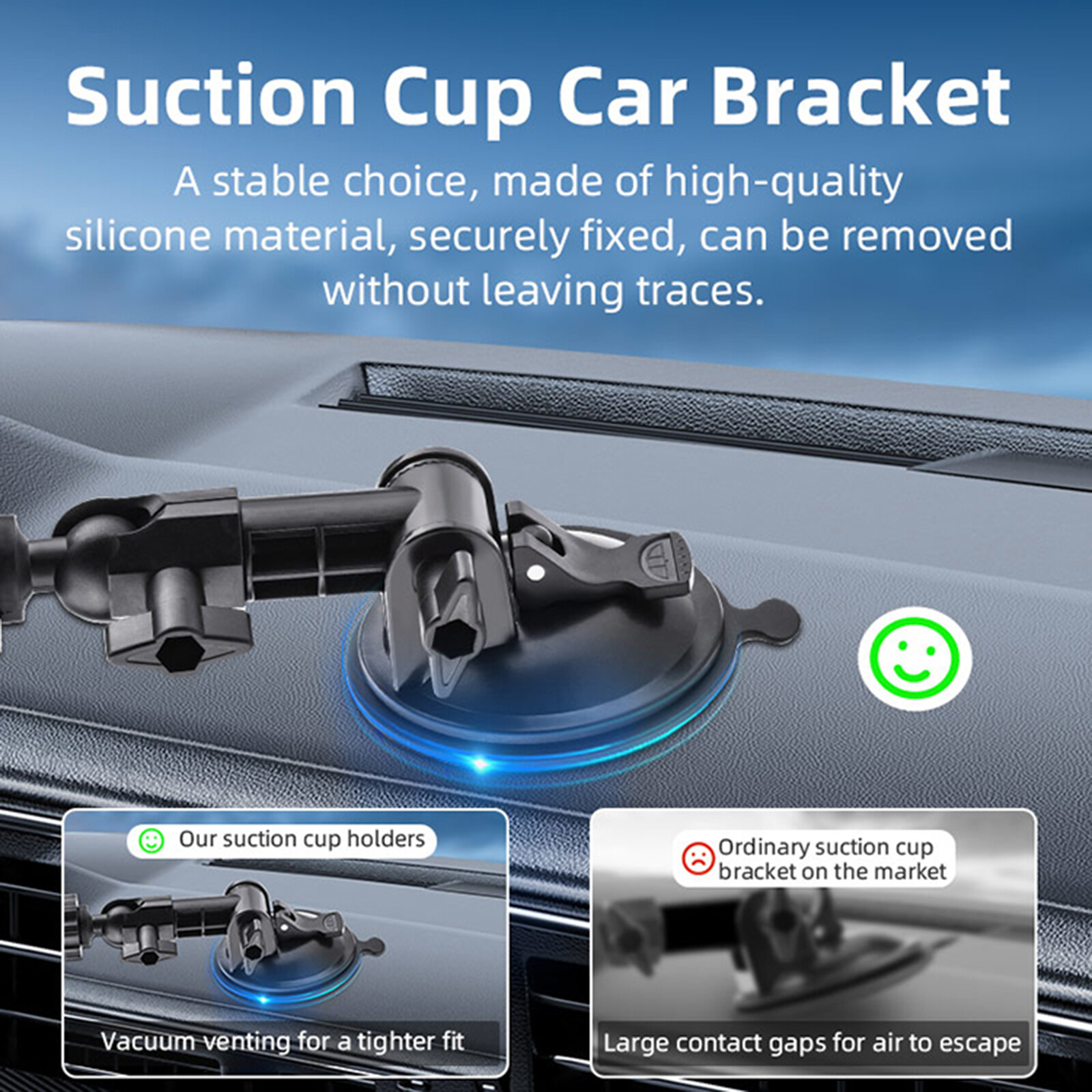 For DJI OSMO POCKET 3 Car Suction Cup Bracket Camera Adapter Bezel Accessory
