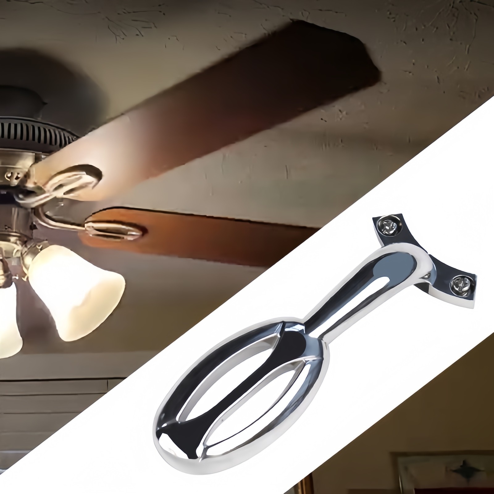 For Hampton Bay 52" Glendale Brushed Nickel Silver Ceiling Fan Blade Arm Replace