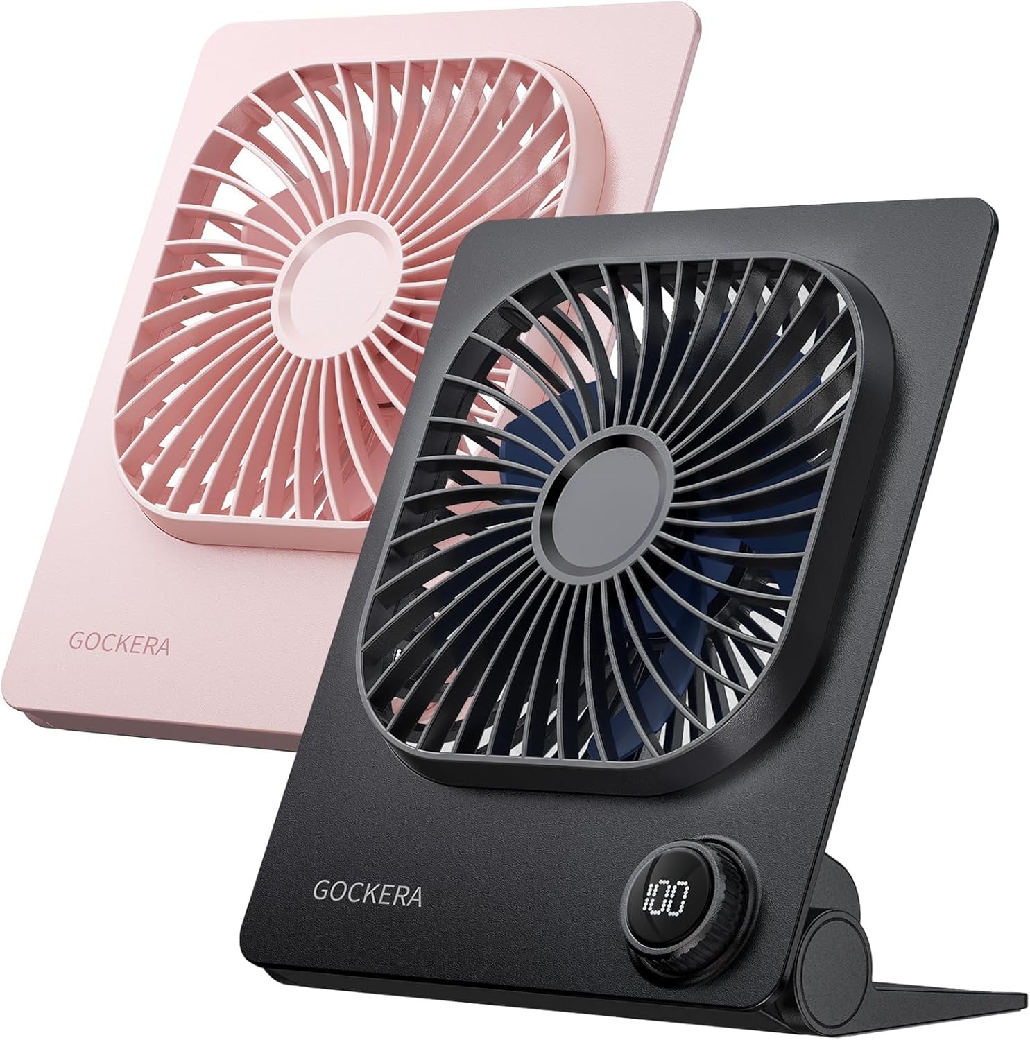 GOERA Desk Fan, 6.61''Ultra-thin 5000mAh Battery Powered Fan with