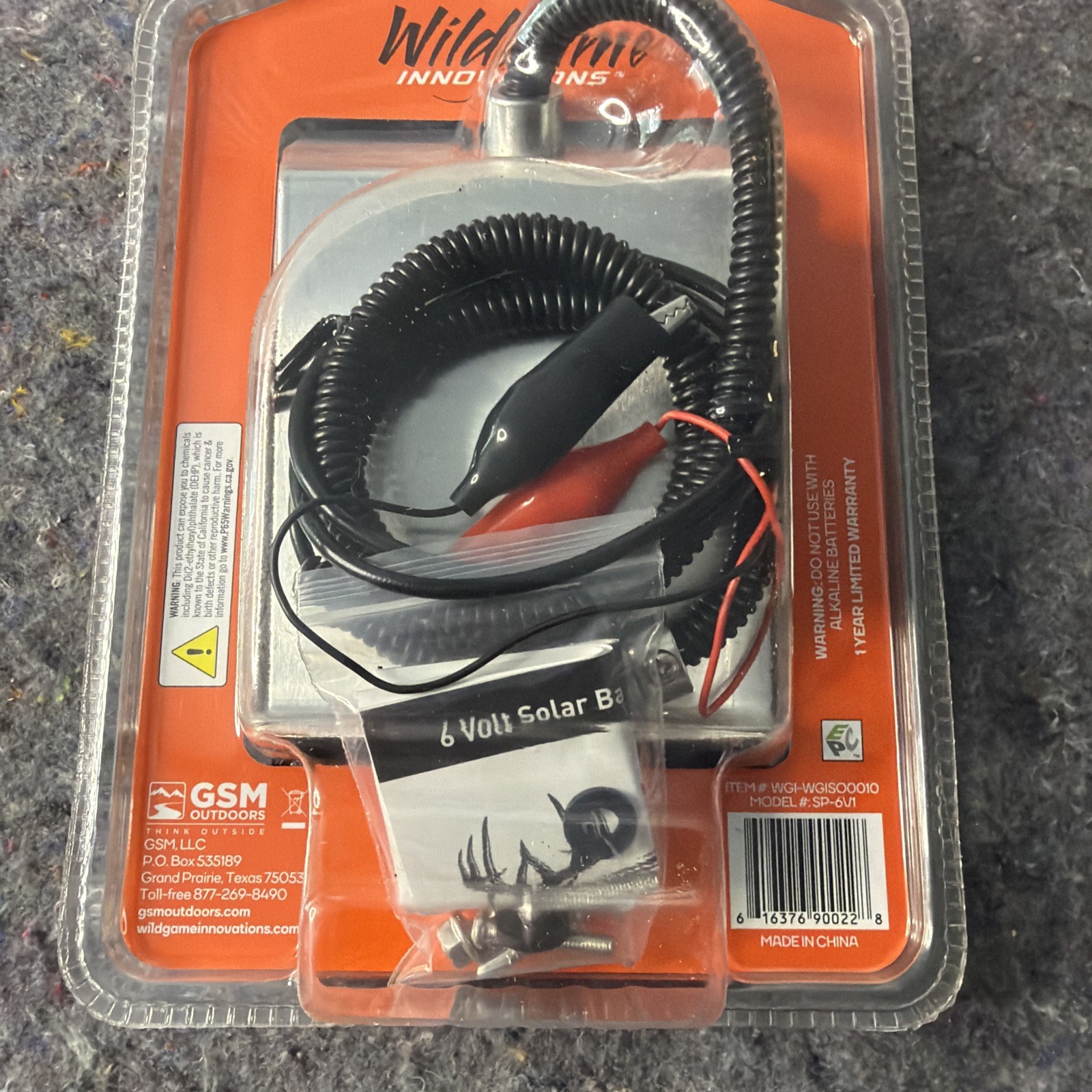 Wildgame Innovations 6V Solar Panel / Battery Charger