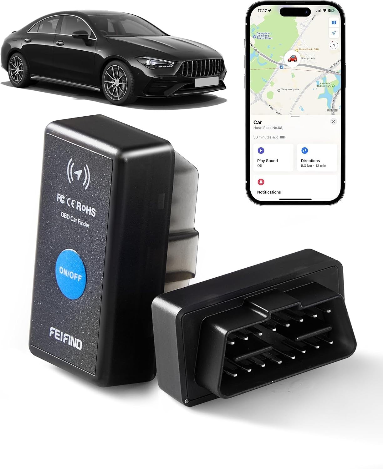 Mini GPS Tracker for Vehicles No Monthly Fee/No Subscription, Hidden Tracker ...