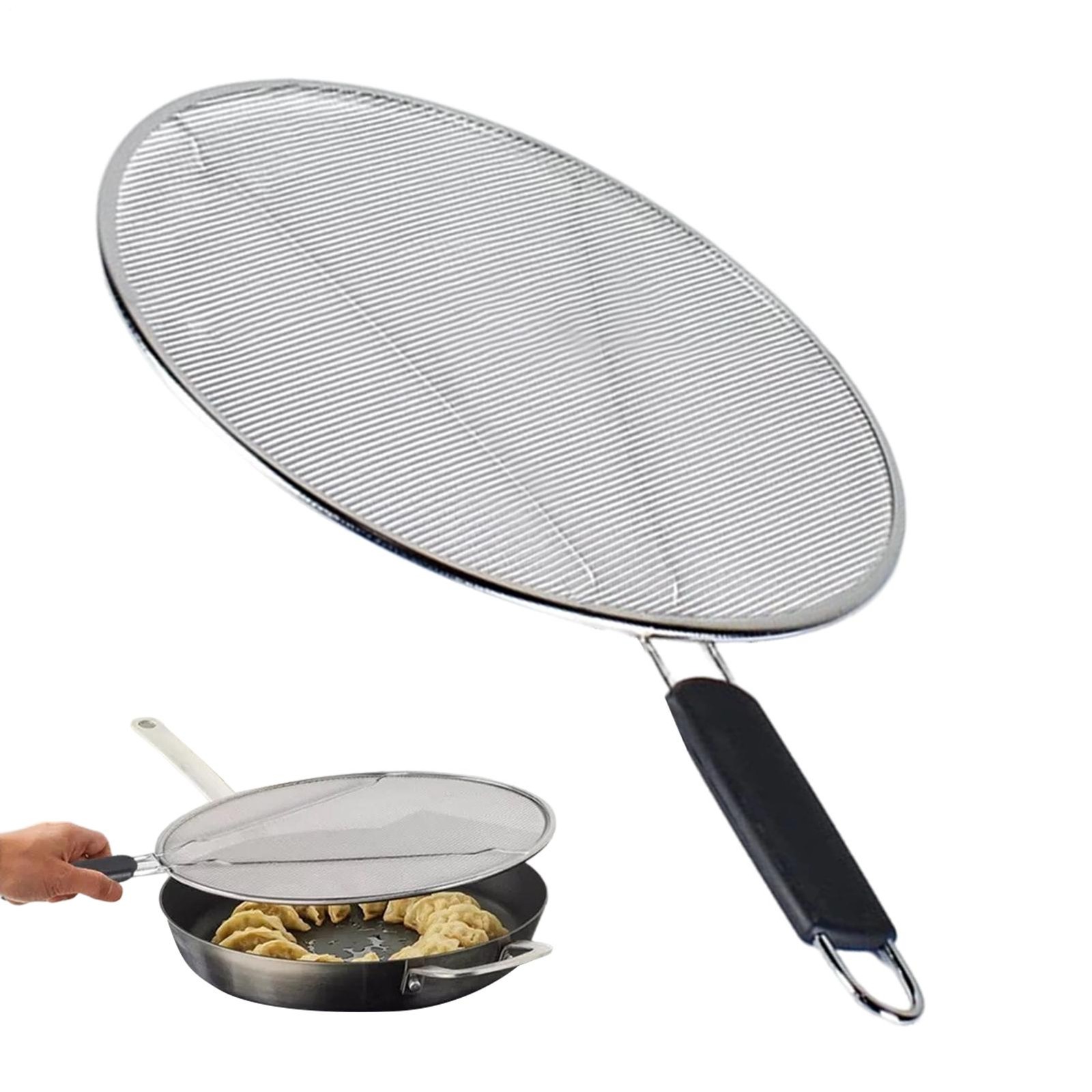 29/33cm Grease Splatter Screen for Cooking Stainless Steel Oil Splatter Guard