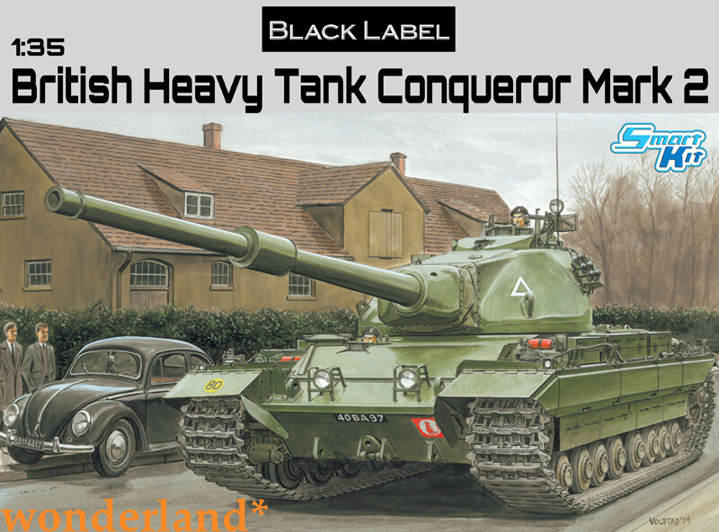 DRAGON 1/35 3555 British Heavy Tank Conqueror - "Black Label Series"