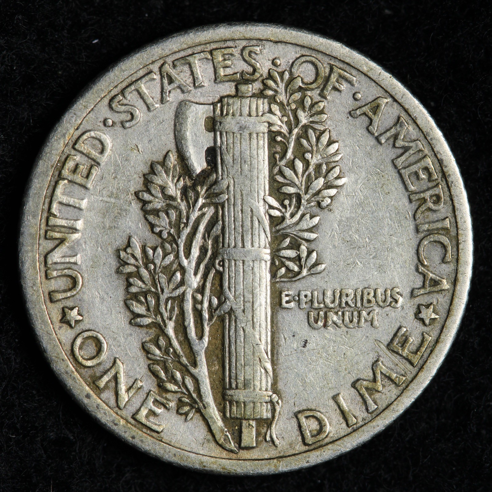 1918 Mercury Silver Dime AU E323 GWXNU