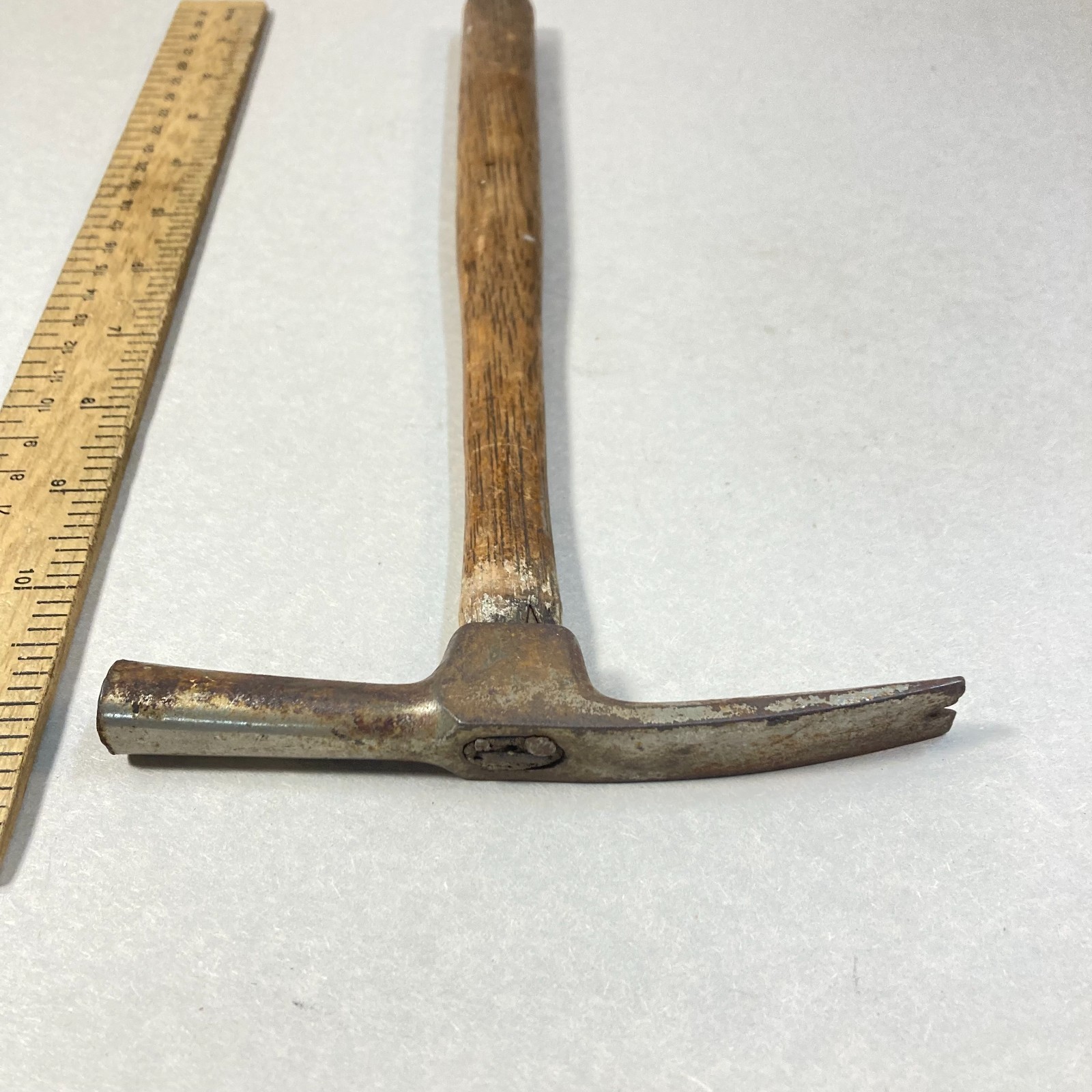 Vintage Hammer Pattern Maker Tack Nail Puller 11" Wood Handle