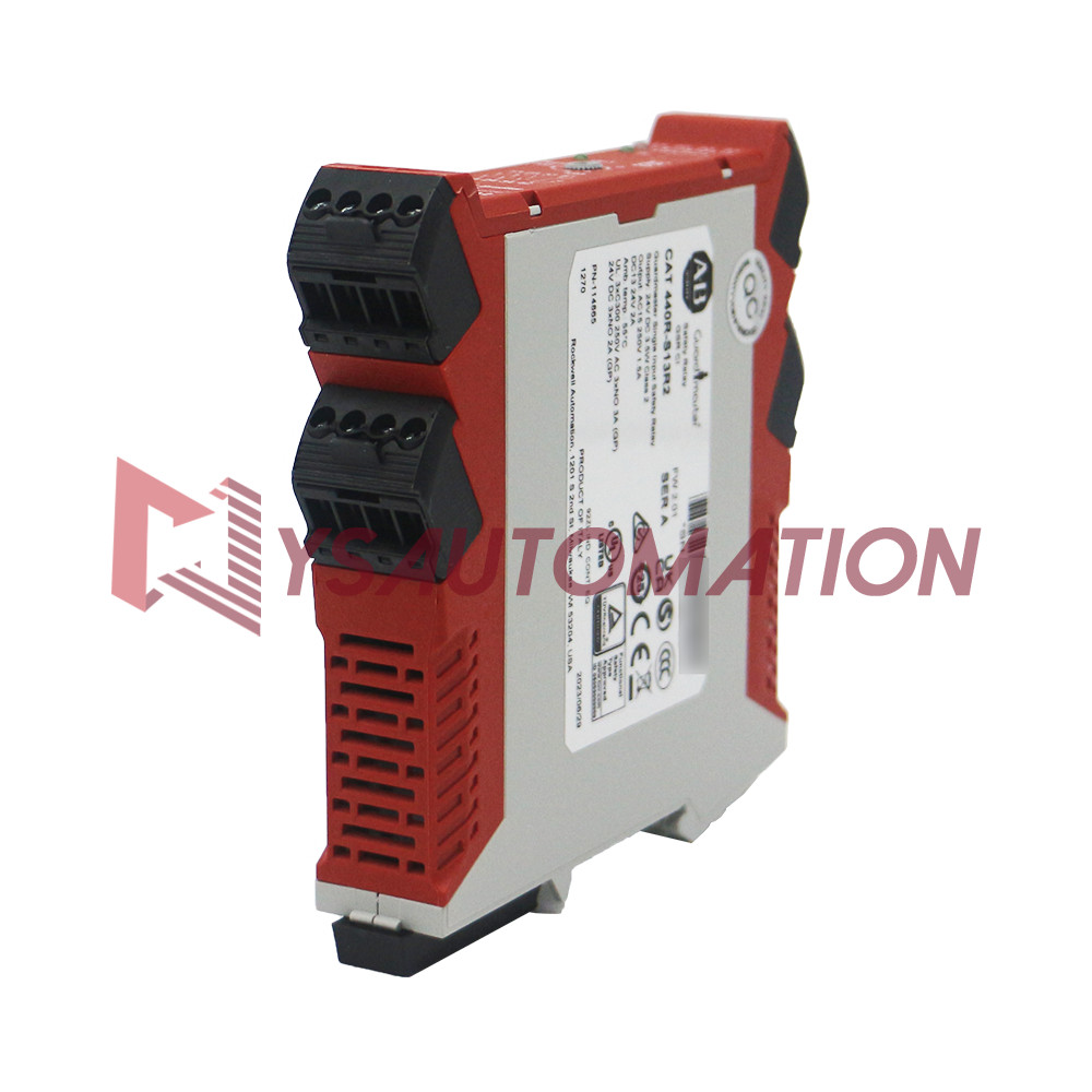 New Allen-Bradley 440R-S13R2 Monitoring Safety Relay,Guardmaster, Single Input.