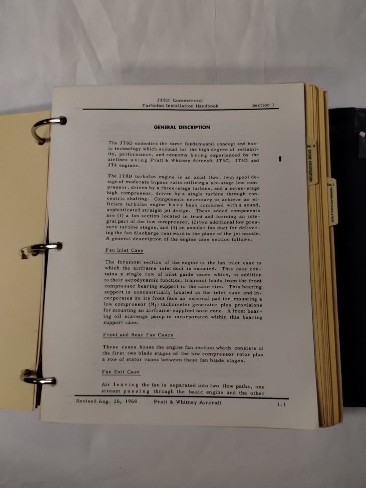 Pratt & Whitney JT8D Commercial Turbofan Engine Installation Handbook-Original