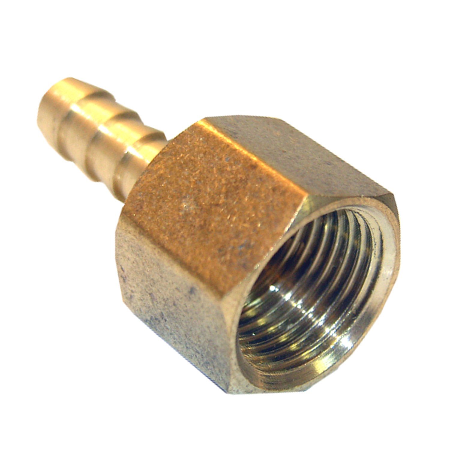 LASCO 17-7609 1/8-Inch Female Pipe Thread by 3/8-Inch Hose Barb Brass Adapter