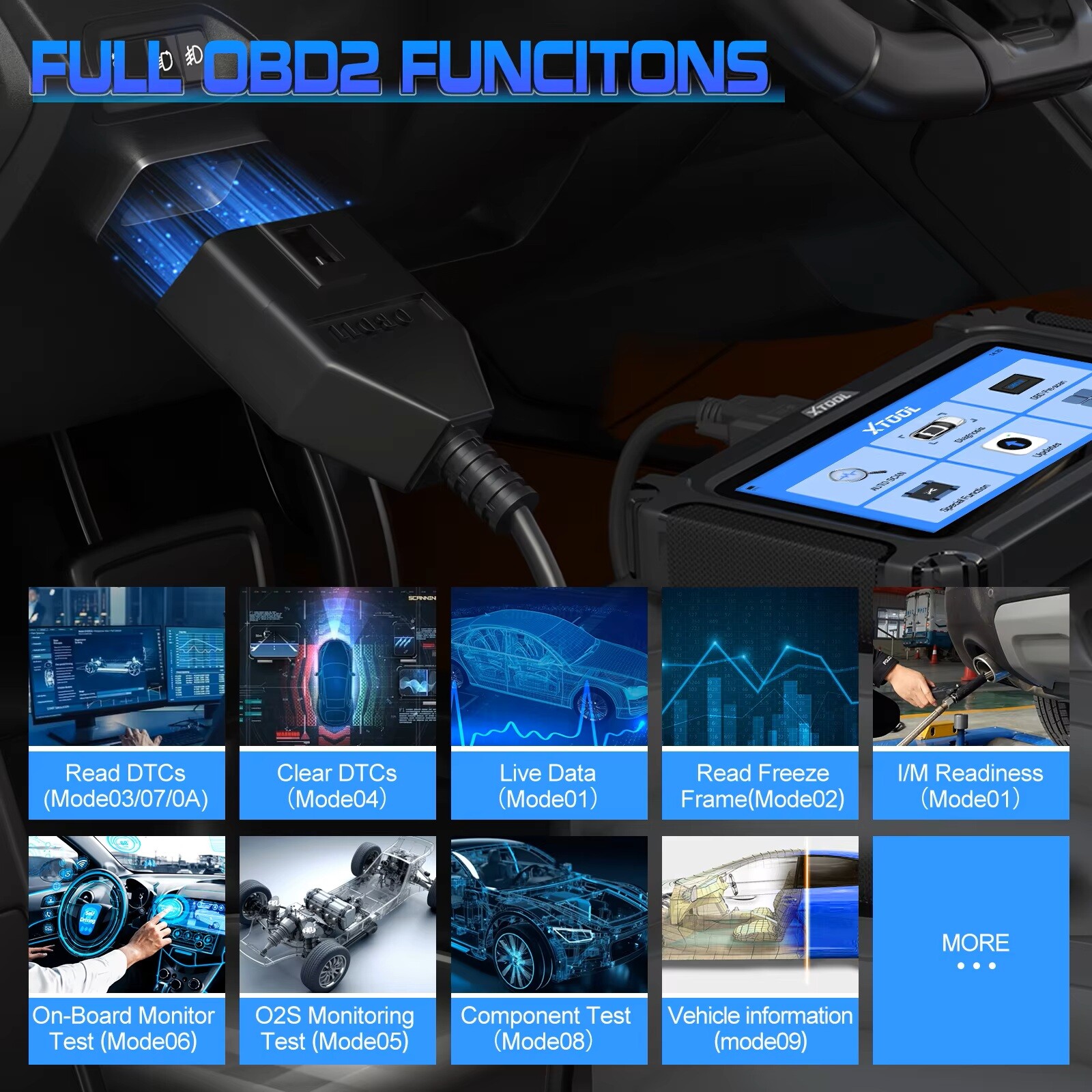 XTOOL IP500 For Buick/Chevrolet/GMC OBD2 Scanner Full Systems Diagnostic Tool