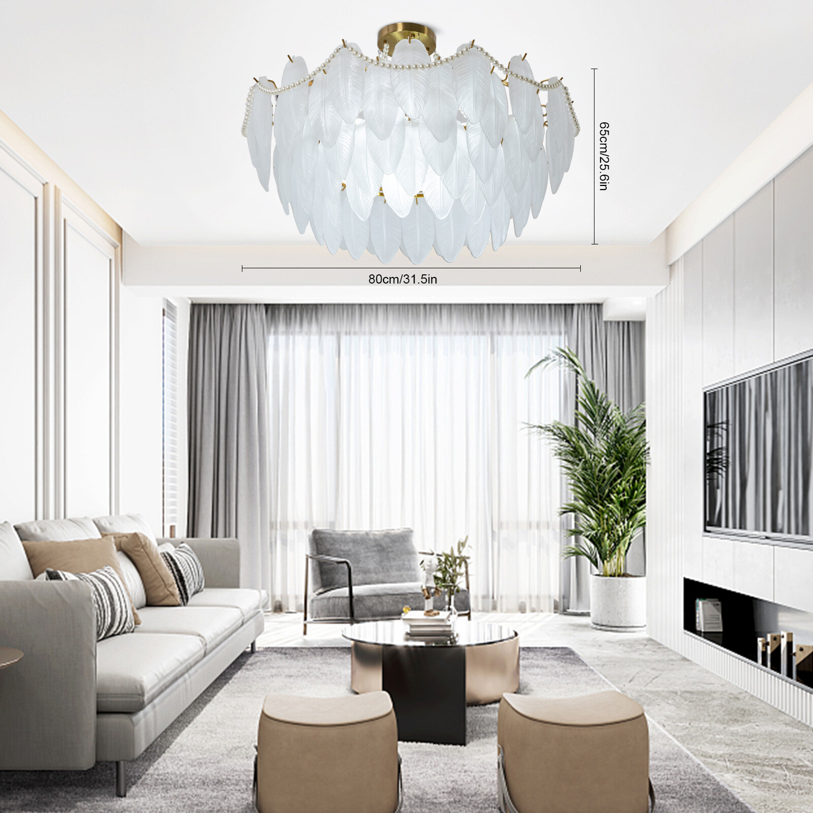 Luxurious Glass Chandelier Light Pendant Ceiling Lights Chandeliers Lighting New