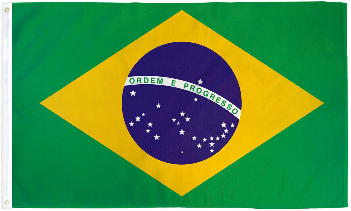 Vbuy 3x5 Foot Brazil Flag - Brazilian National Flags Polyester