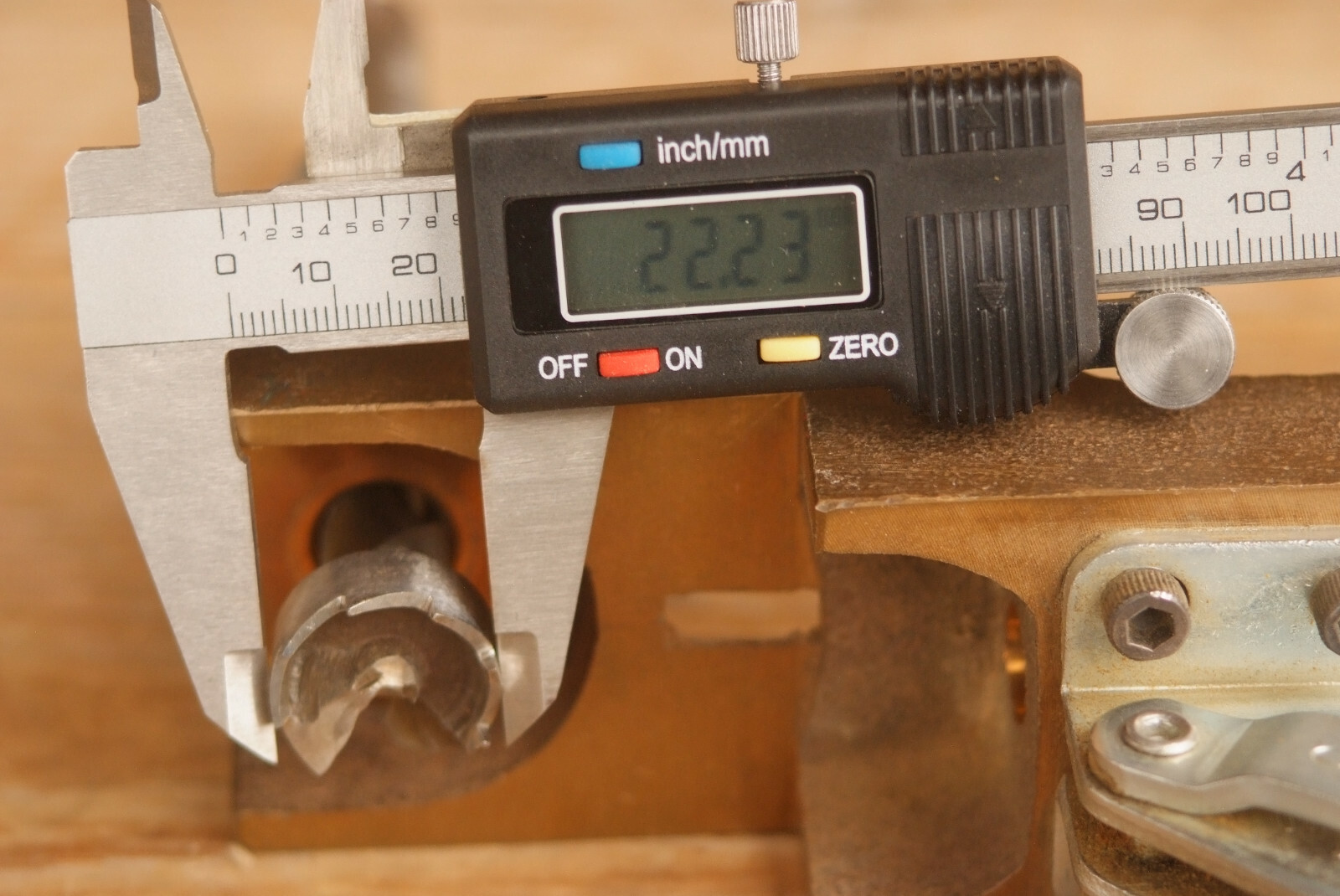 Vintage Brass Base Clamp Hole Hinge Jig Drilling Guide
