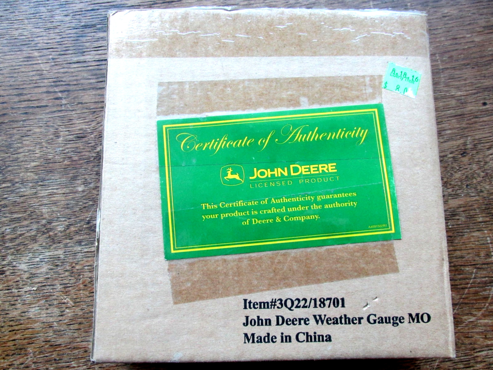NEW JOHN DEERE WEATHER GAUGE   RAIN, WIND SPEED, TEMP