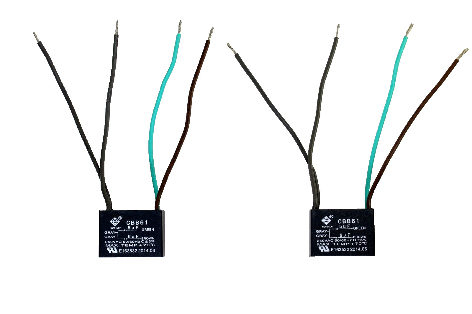 CEILING FAN CAPACITOR CBB61 5uf+6uf 4 Wire Quantity 2
