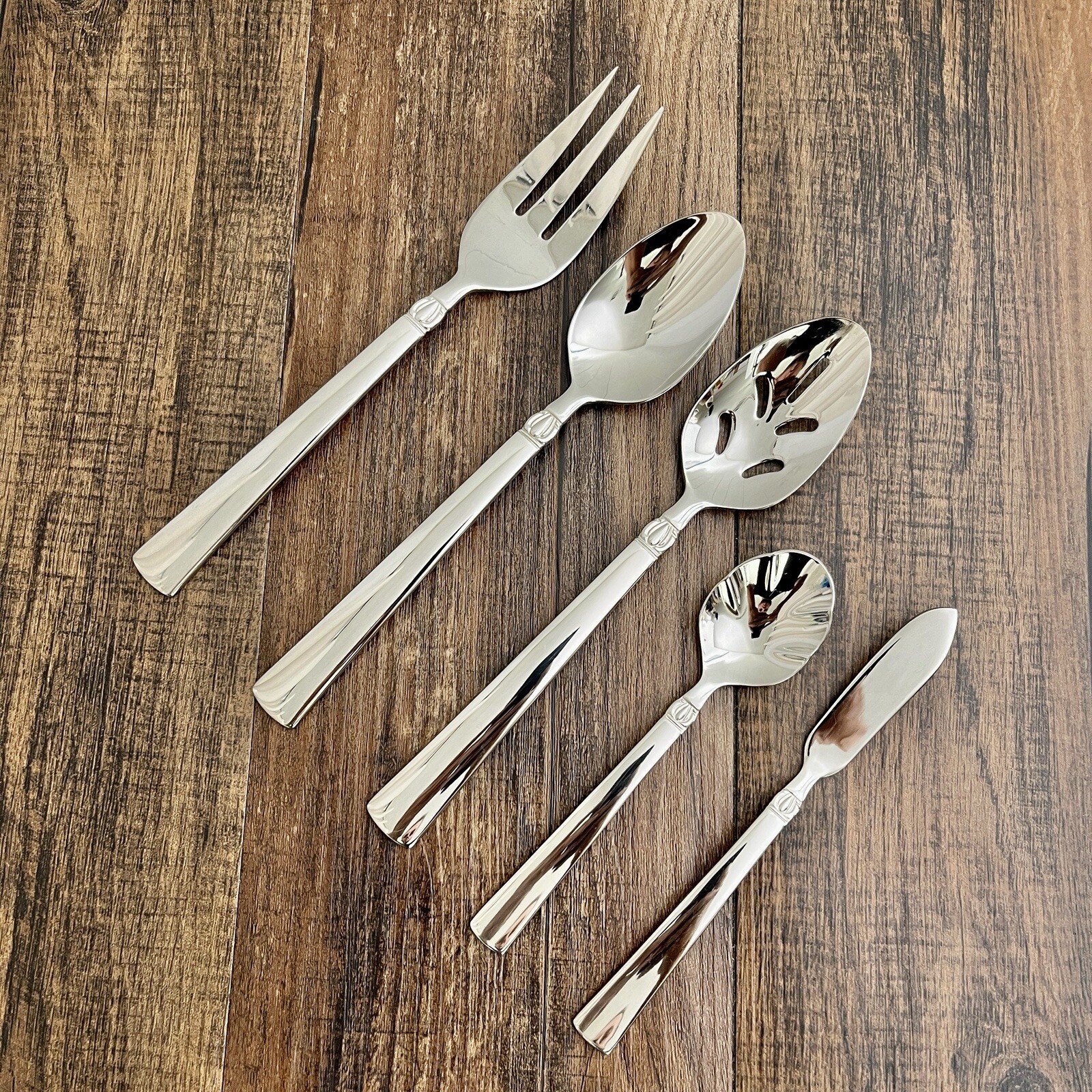 Reed & Barton Sanderling 5 Pc Serving Set Stainless Replacement Glossy
