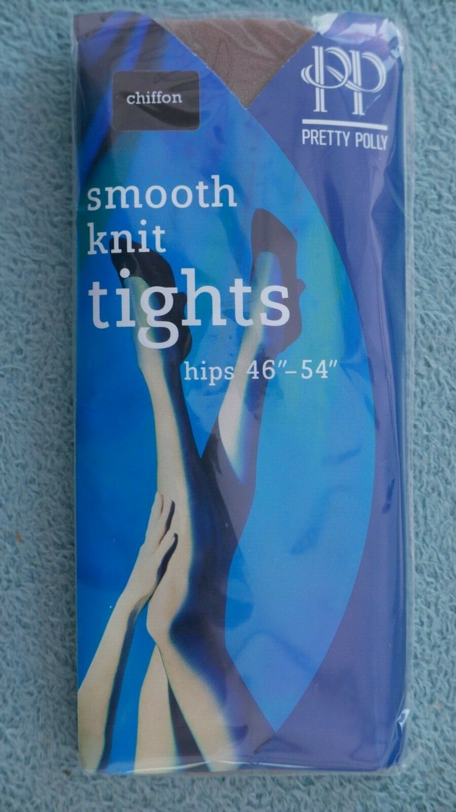 Pretty Polly Smooth Knit Tights, Chiffon, for Hips 46" - 54", BNIP