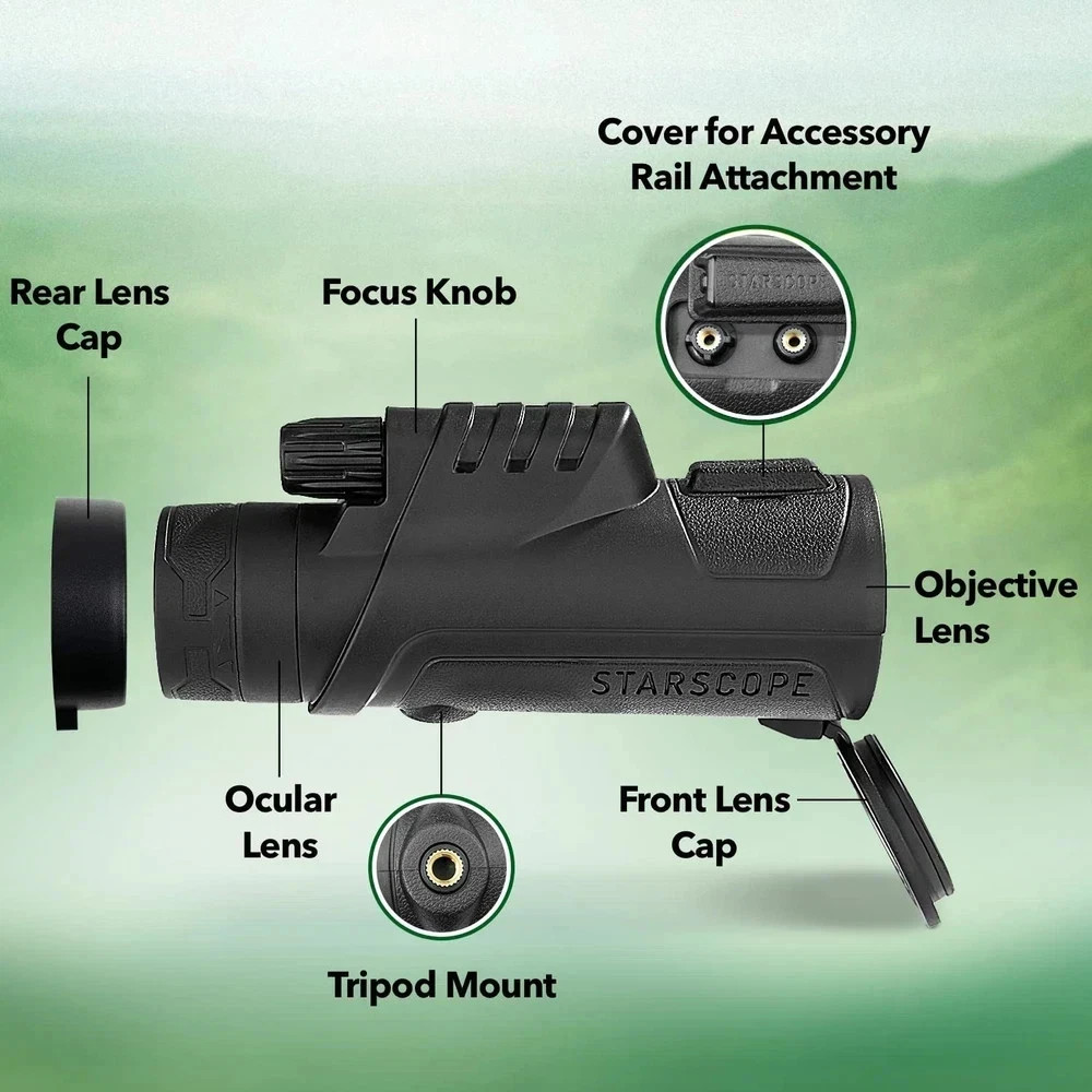 STARSCOPE Monocular G3 - Long-Range 10x42 High Powered Monocular | Small Mono...