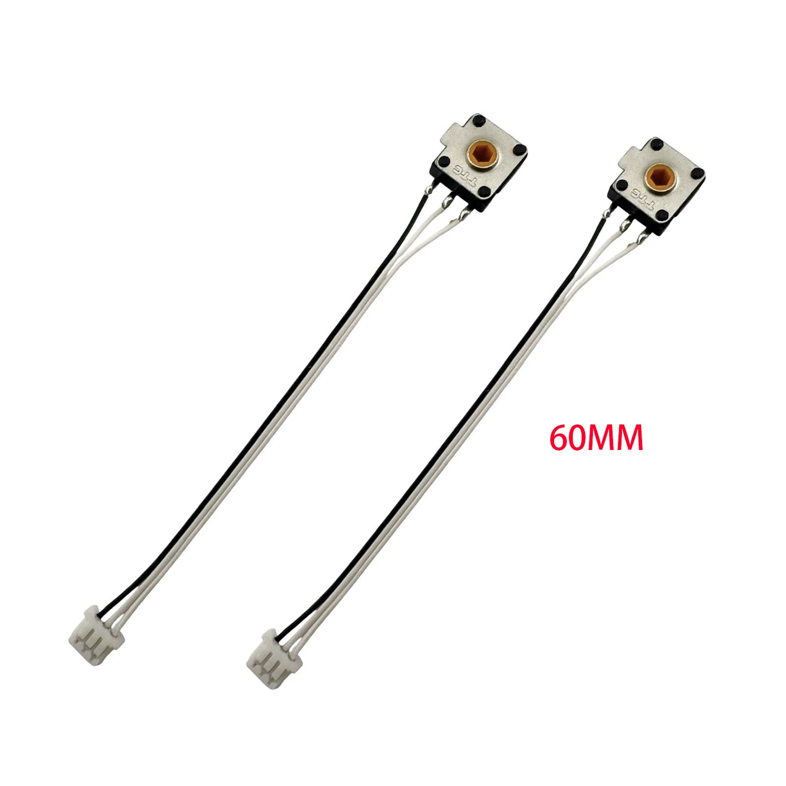 2pcs Gold Mouse Scroll Wheel Encoder Long Wire 60mm for ROG Gladius III Wireless